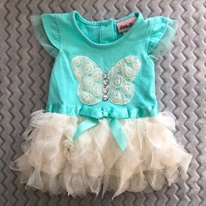 Little Lass Butterfly Dress Size 9M